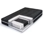 Materac kieszeniowy Czarny pocket 7 stref