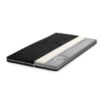 Materac nawierzchniowy Topper Visco Lateks 7 cm Czarny